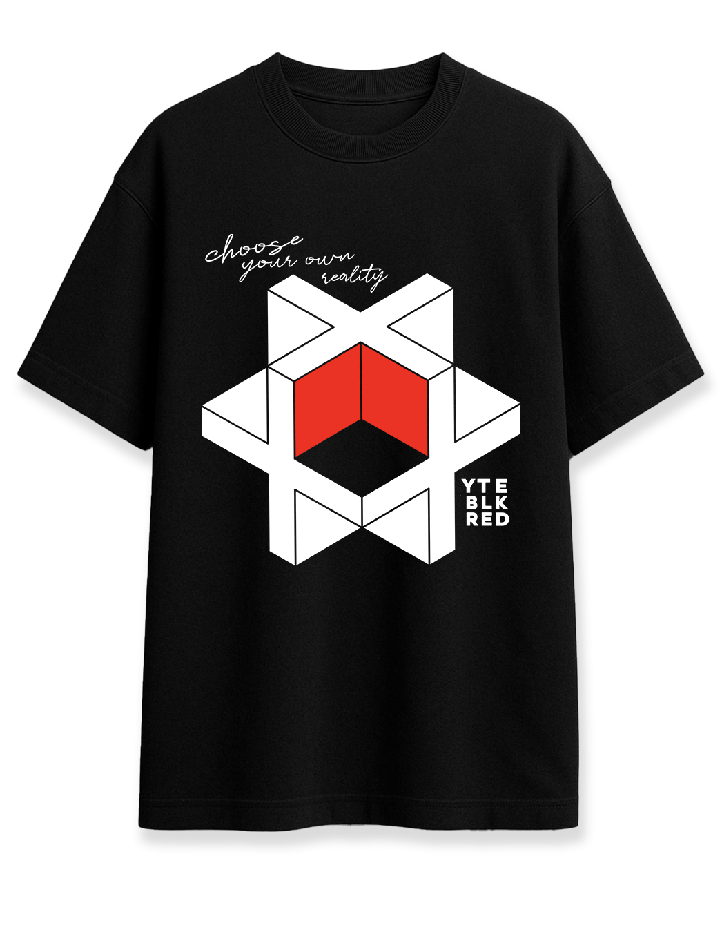 Choose your reality - 11 BLK - Unisex Oversize Tee