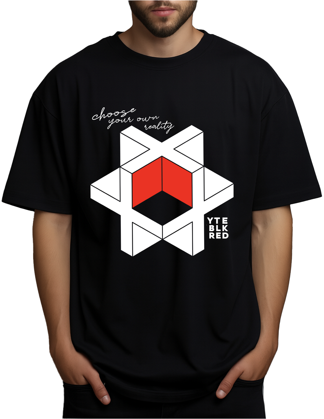 Choose your reality - 11 BLK - Unisex Oversize Tee