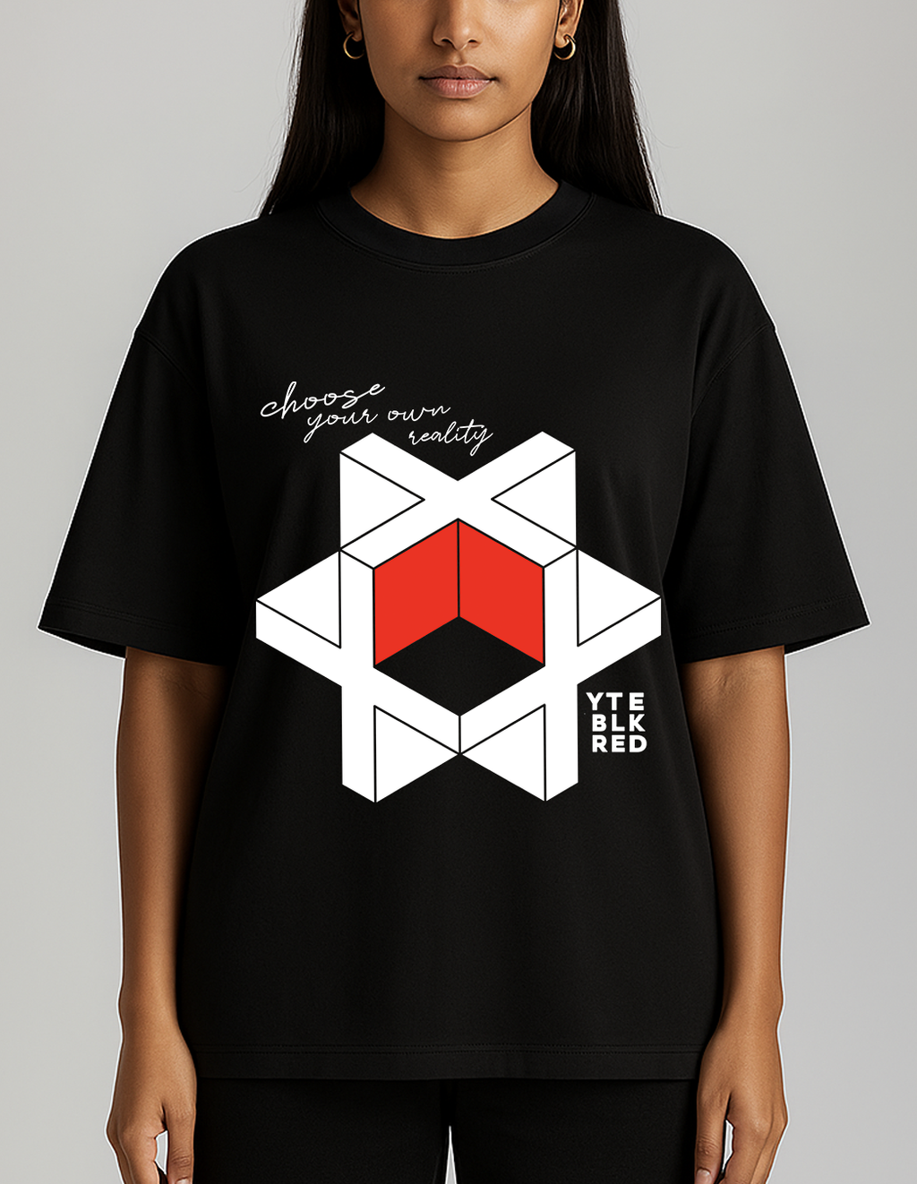 Choose your reality - 11 BLK - Unisex Oversize Tee