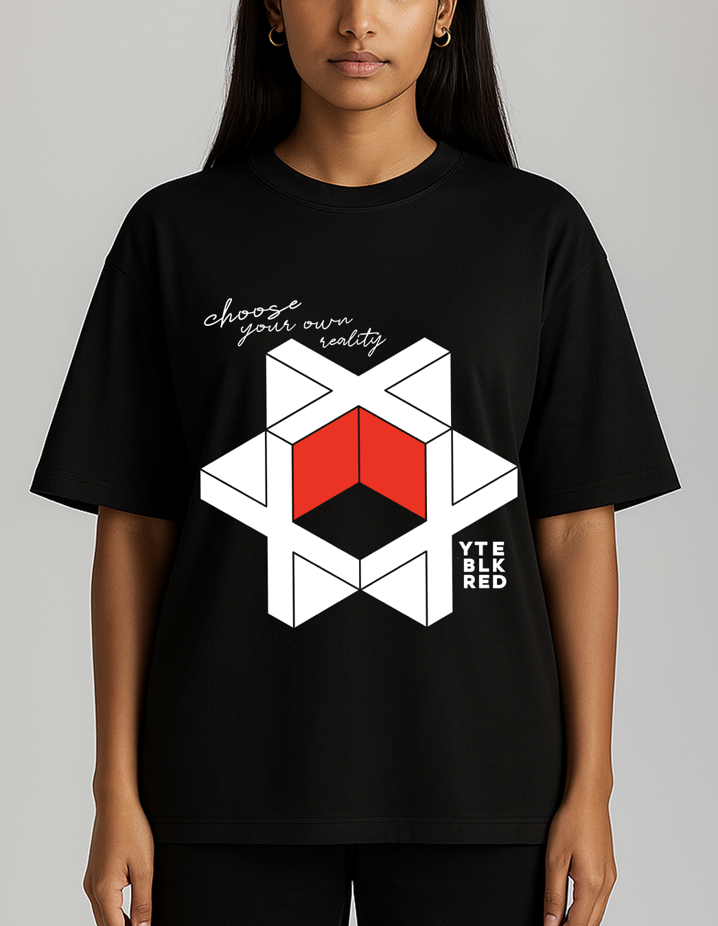 Choose your reality - 11 BLK - Unisex Oversize Tee