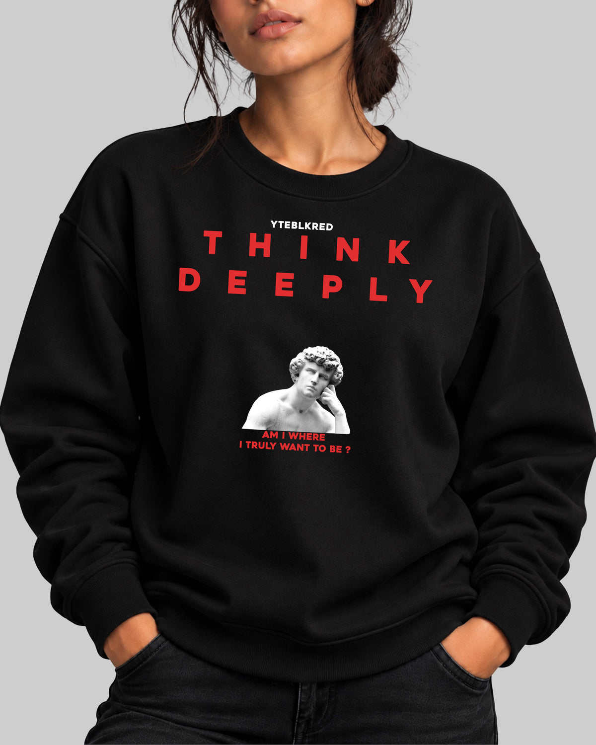 Think deeply - Unisex Oversized Sweatshirt