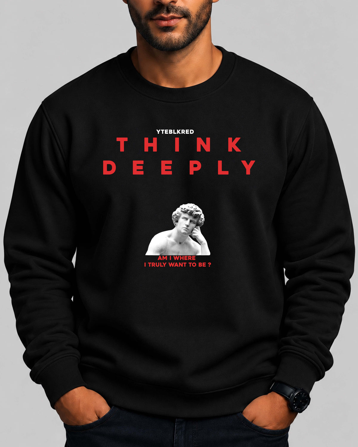 Think deeply - Unisex Oversized Sweatshirt