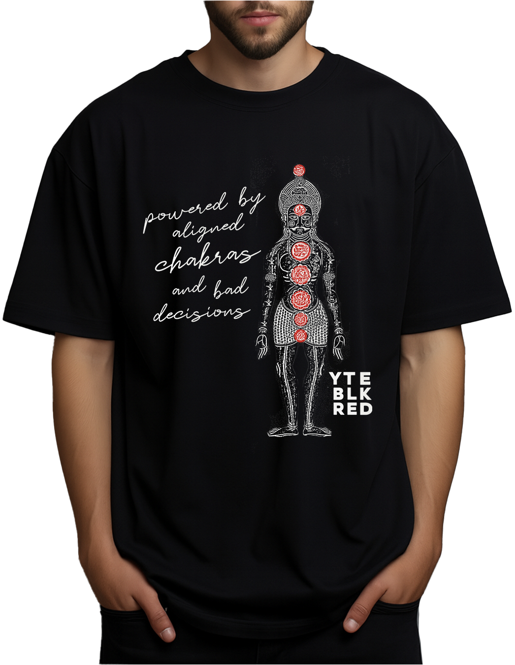 Aligned with Bad Decisions - 04 BLK - Oversized Unisex Tee