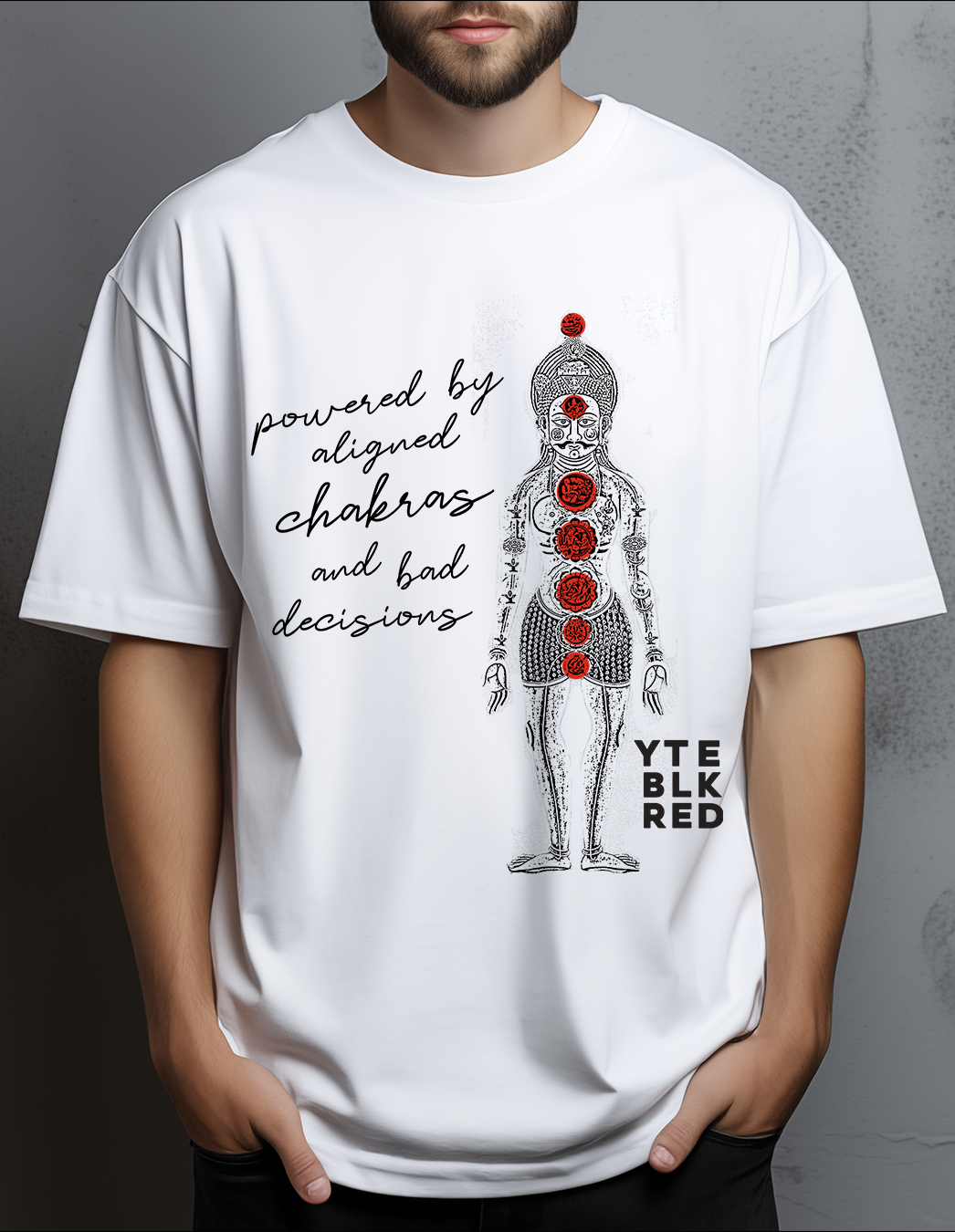 04 YTE - Aligned Chakras - Unisex Oversized Classic T-Shirt