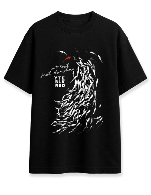 05 BLK - Not Lost - Unisex Oversized Tee