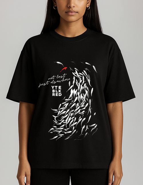 05 BLK - Not Lost - Unisex Oversized Tee