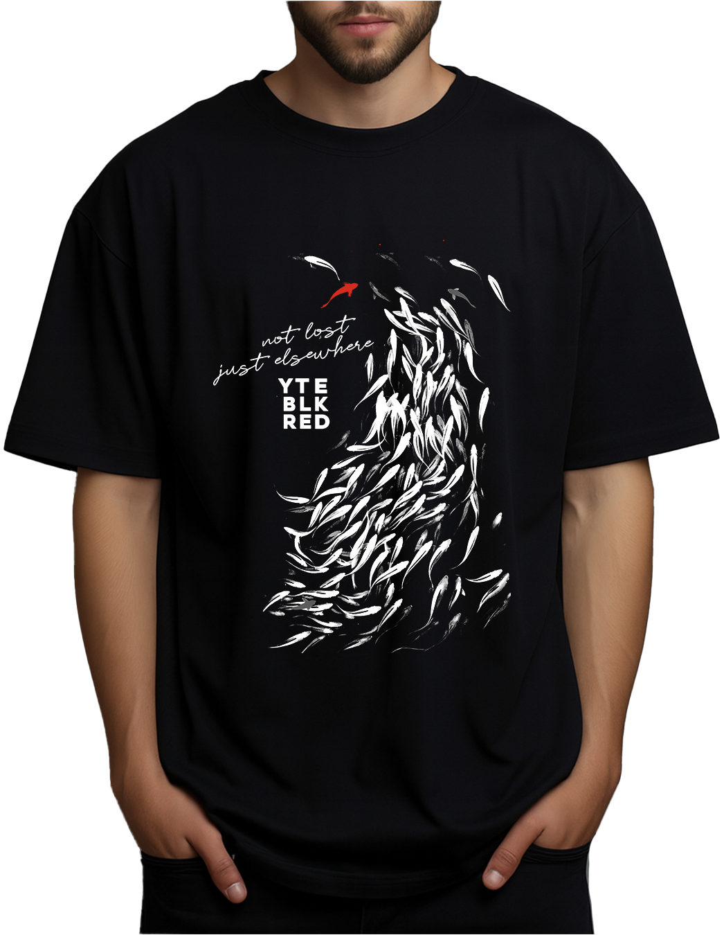 05 BLK - Not Lost - Unisex Oversized Tee