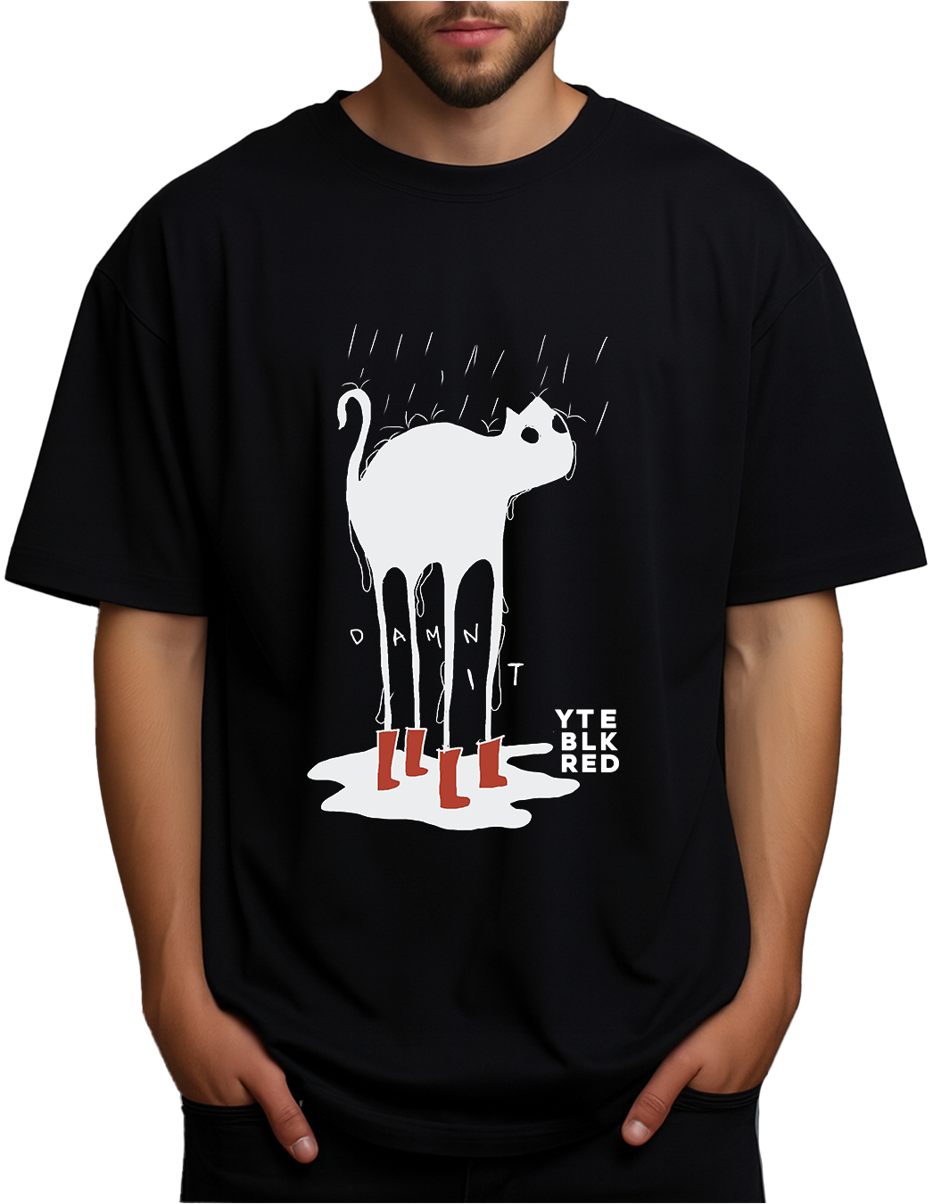 Damn it - 16 BLK - Unisex Oversized Tee