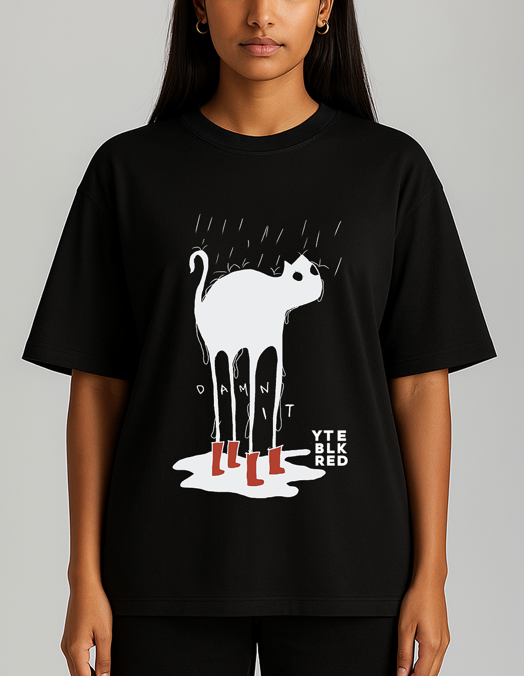 Damn it - 16 BLK - Unisex Oversized Tee