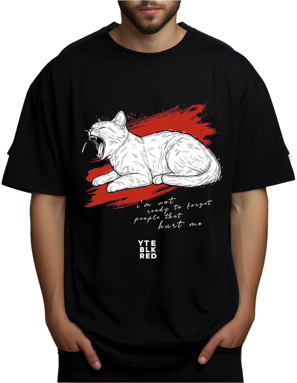 24 BLK - Not Ready to Forget - Unisex Oversized Tee