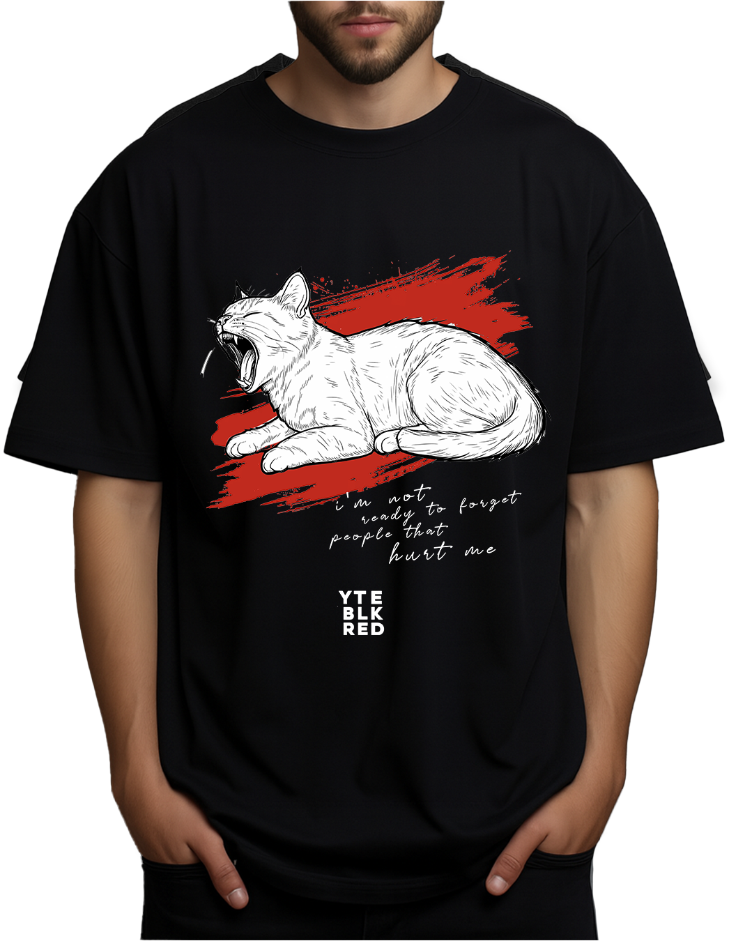 24 BLK - Not Ready to Forget - Unisex Oversized Tee