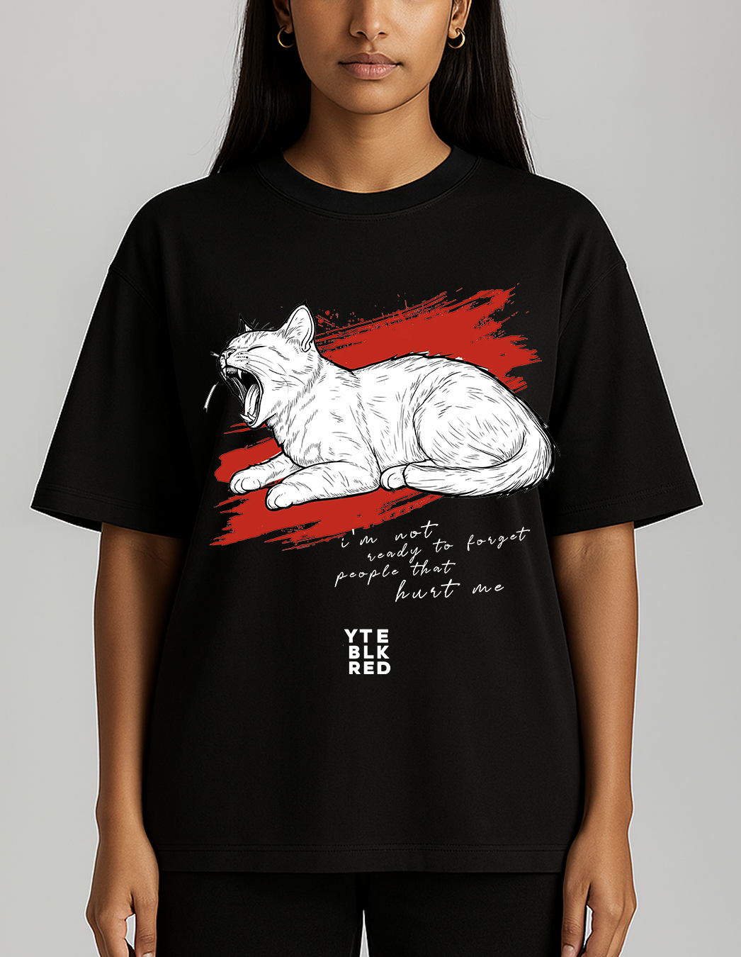 24 BLK - Not Ready to Forget - Unisex Oversized Tee