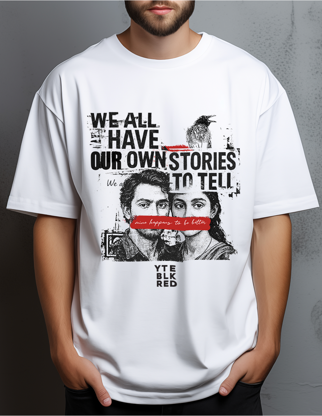 Our own stories - 47 YTE - Unisex Oversized Tee